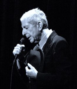 Leonard Cohen singing